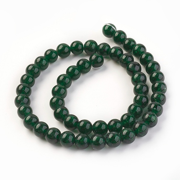 PandaHall Handmade Gold Sand Lampwork Beads Strands, Round, Dark Green, 9~10mm, Hole: 1.4mm, about 40pcs/strand, 15.71 inch(38.5cm) Lampwork...
PandaHall Handmade Gold Sand Lampwork Beads Strands, Round, Dark Green, 9~10mm, Hole: 1.4mm, about 40pcs/strand, 15.71 inch(38.5cm) Lampwork...