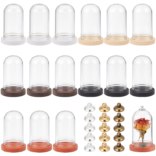 PandaHall BENECREAT DIY Blank Dome Vial Pendant Making Kit, Including Natural Wood Cabochon Settings, Glass Dome Cloche Cover, Brass Bead..., Multicolor
PandaHall BENECREAT DIY Blank Dome Vial Pendant Making Kit, Including Natural Wood Cabochon Settings, Glass Dome Cloche Cover, Brass Bead..., Multicolor