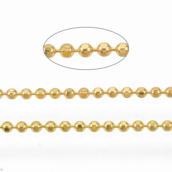 PandaHall Brass Ball Chains, Faceted, Long-Lasting Plated, Soldered, with Spool, Cadmium Free & Nickel Free & Lead Free, Golden, 1.2mm...
PandaHall Brass Ball Chains, Faceted, Long-Lasting Plated, Soldered, with Spool, Cadmium Free & Nickel Free & Lead Free, Golden, 1.2mm...