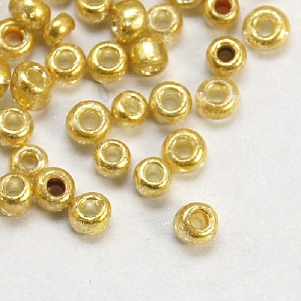 PandaHall Glass Seed Beads, Dyed Colors, Round, BurlyWood, Size: about 2mm in diameter, hole:1mm Glass Gold
PandaHall Glass Seed Beads, Dyed Colors, Round, BurlyWood, Size: about 2mm in diameter, hole:1mm Glass Gold