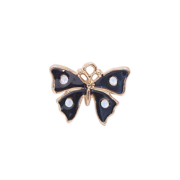 PandaHall Zinc Alloy Enamel Butterfly Jewelry Pendant, with Crystal AB Resin Rhinestone, Light Gold, Black, 12x16mm, Hole: 3mm Alloy+Enamel...
PandaHall Zinc Alloy Enamel Butterfly Jewelry Pendant, with Crystal AB Resin Rhinestone, Light Gold, Black, 12x16mm, Hole: 3mm Alloy+Enamel...