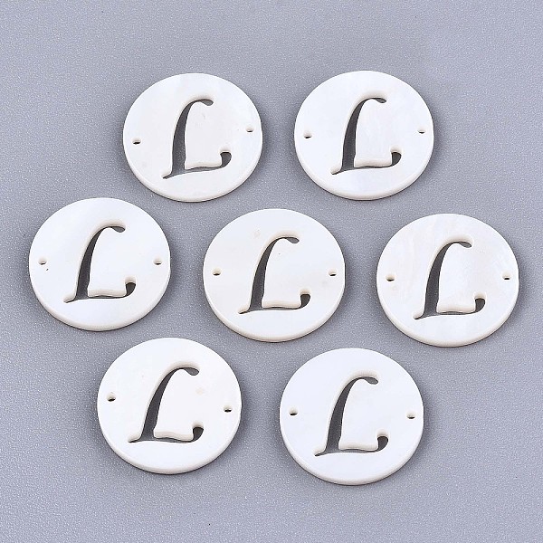 PandaHall Natural Freshwater Shell Links Connectors, Flat Round with Letter, Letter.L, 14.5x1.5mm, Hole: 0.9mm Shell Letter L
PandaHall Natural Freshwater Shell Links Connectors, Flat Round with Letter, Letter.L, 14.5x1.5mm, Hole: 0.9mm Shell Letter L