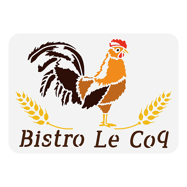 PandaHall FINGERINSPIRE Bistro Le Coq Painting Stencil 8.3x11.7inch Cock Pattern Painting Template Decorative Wheat Stencil Vintage Motifs...
PandaHall FINGERINSPIRE Bistro Le Coq Painting Stencil 8.3x11.7inch Cock Pattern Painting Template Decorative Wheat Stencil Vintage Motifs...