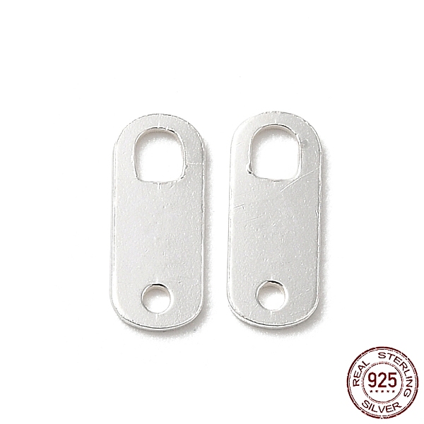 PandaHall 925 Sterling Silver Links, Chain Tabs, with 925 Stamp, Silver, 8x3.3x0.4mm, Hole: 0.8mm&2x1.5mm Sterling Silver
PandaHall 925 Sterling Silver Links, Chain Tabs, with 925 Stamp, Silver, 8x3.3x0.4mm, Hole: 0.8mm&2x1.5mm Sterling Silver