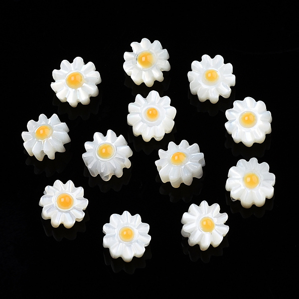PandaHall Natural White Shell Enamel Beads, Flower, Orange, 6.5x6.5x3.5mm, Hole: 0.8mm Freshwater Shell Flower Orange
PandaHall Natural White Shell Enamel Beads, Flower, Orange, 6.5x6.5x3.5mm, Hole: 0.8mm Freshwater Shell Flower Orange