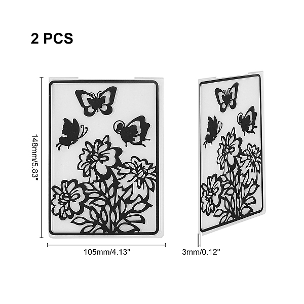 PandaHall Plastic Embossing Folders, Concave-Convex Embossing Stencils, for Handcraft Photo Album Decoration, Butterfly Pattern, 148x105x3mm..., Black
PandaHall Plastic Embossing Folders, Concave-Convex Embossing Stencils, for Handcraft Photo Album Decoration, Butterfly Pattern, 148x105x3mm..., Black