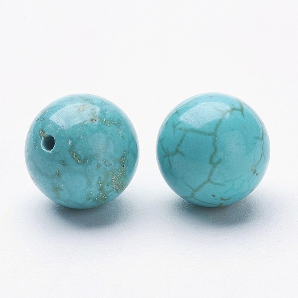 PandaHall Natural Howlite Beads, Dyed & Heated, Half Drilled, Round, Turquoise, 10~10.5mm, Hole: 1mm Howlite Round Green
PandaHall Natural Howlite Beads, Dyed & Heated, Half Drilled, Round, Turquoise, 10~10.5mm, Hole: 1mm Howlite Round Green