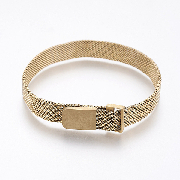 PandaHall Vacuum Plating 430 Stainless Steel Mesh Bracelet Making, with Magnetic Clasps, Fit Slide Charms, Golden, 9 inch(23cm), 10mm 430...
PandaHall Vacuum Plating 430 Stainless Steel Mesh Bracelet Making, with Magnetic Clasps, Fit Slide Charms, Golden, 9 inch(23cm), 10mm 430...