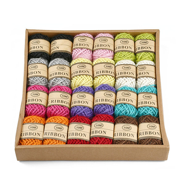 PandaHall 12 Colors Jute Cord, Jute String, Jute Twine, Fixed Color, Mixed Color, 2mm, about 10.93 yards(10m)/roll, 2 roll/color Jute..., Multicolor
PandaHall 12 Colors Jute Cord, Jute String, Jute Twine, Fixed Color, Mixed Color, 2mm, about 10.93 yards(10m)/roll, 2 roll/color Jute..., Multicolor