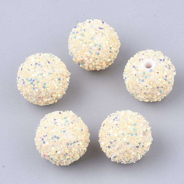 PandaHall Acrylic Beads, Glitter Beads,with Sequins/Paillette, Round, Lemon Chiffon, 12x11mm, Hole: 2mm Acrylic Round Yellow
PandaHall Acrylic Beads, Glitter Beads,with Sequins/Paillette, Round, Lemon Chiffon, 12x11mm, Hole: 2mm Acrylic Round Yellow