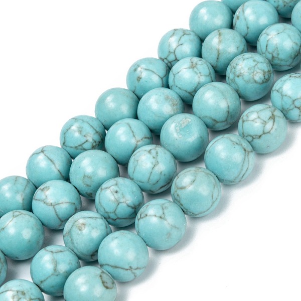 PandaHall Synthetic Turquoise Beads Strands, Dyed & Heated, Round, 12mm, Hole: 1.6mm, about 33pcs/strand, 15.35 inch(39cm) Synthetic...
PandaHall Synthetic Turquoise Beads Strands, Dyed & Heated, Round, 12mm, Hole: 1.6mm, about 33pcs/strand, 15.35 inch(39cm) Synthetic...