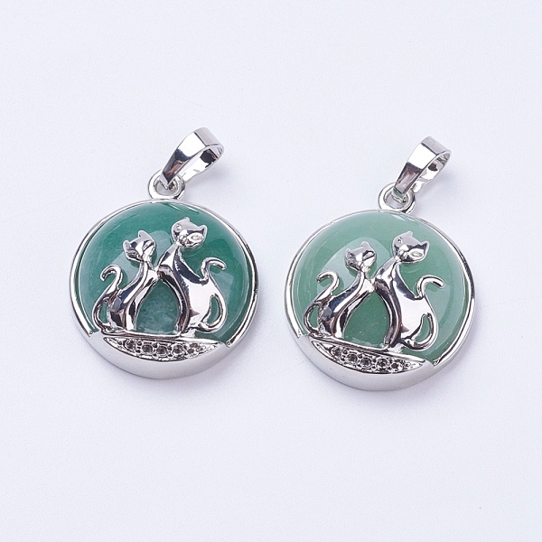 PandaHall Natural & Synthetic Mixed Stone Pendants, with Brass Findings, Flat Round with Fox, Platinum, 28~29x23~24x9~10mm, Hole: 5x7mm...
PandaHall Natural & Synthetic Mixed Stone Pendants, with Brass Findings, Flat Round with Fox, Platinum, 28~29x23~24x9~10mm, Hole: 5x7mm...