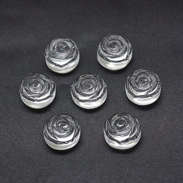 PandaHall Natural Quartz Crystal Cabochons, Rock Crystal Cabochons, Frosted, Rose/Flower, 14x8mm Quartz Crystal Flower
PandaHall Natural Quartz Crystal Cabochons, Rock Crystal Cabochons, Frosted, Rose/Flower, 14x8mm Quartz Crystal Flower