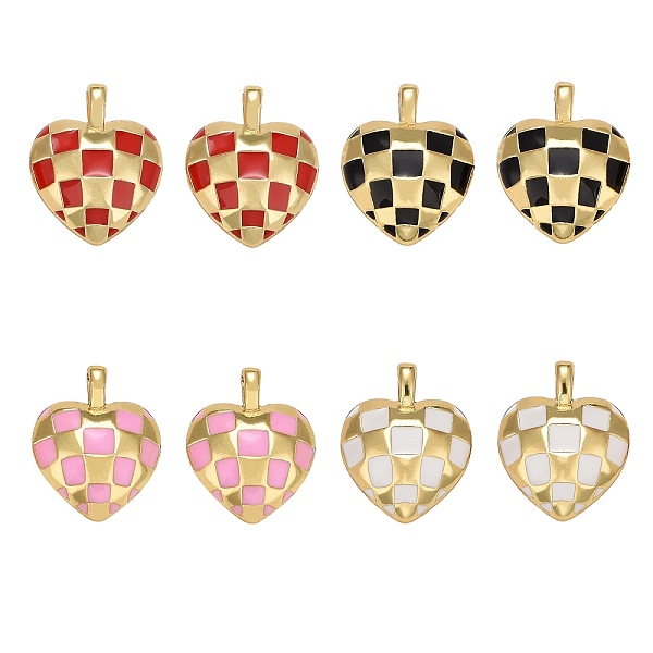 PandaHall 8Pcs 4 Colors Rack Plating Brass Enamel Pendants, Long-Lasting Plated, Real 18K Gold Plated, Lead Free & Cadmium Free, Heart with..., Multicolor
PandaHall 8Pcs 4 Colors Rack Plating Brass Enamel Pendants, Long-Lasting Plated, Real 18K Gold Plated, Lead Free & Cadmium Free, Heart with..., Multicolor