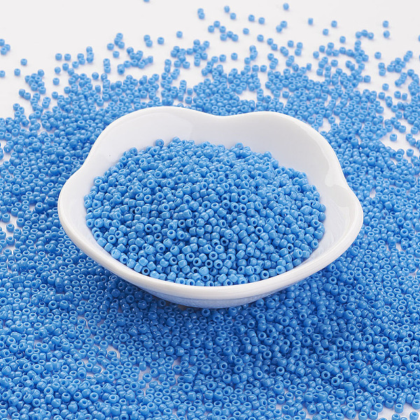 PandaHall TOHO Japanese Seed Beads, Round, (43D) Opaque Cornflower, 11/0, 2x1.5mm, Hole: 0.5mm, about 42000pcs/pound Glass Blue
PandaHall TOHO Japanese Seed Beads, Round, (43D) Opaque Cornflower, 11/0, 2x1.5mm, Hole: 0.5mm, about 42000pcs/pound Glass Blue