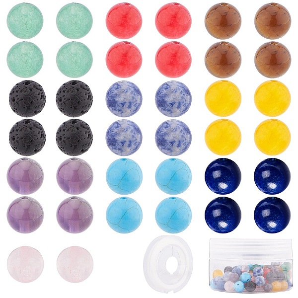 PandaHall SUNNYCLUE DIY Jewelry Making Kits, with Natural Mixed Round Beads, Dyed & Undyed, Elastic Thread, Mixed Color, Beads: 8~9mm, Hole..., Multicolor
PandaHall SUNNYCLUE DIY Jewelry Making Kits, with Natural Mixed Round Beads, Dyed & Undyed, Elastic Thread, Mixed Color, Beads: 8~9mm, Hole..., Multicolor
