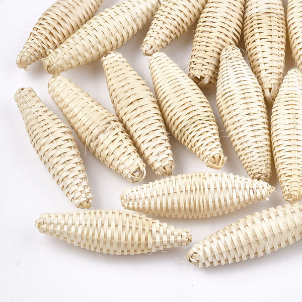 PandaHall Handmade Reed Cane/Rattan Woven Beads, For Making Straw Earrings and Necklaces, No Hole/Undrilled, Rice, Antique White..., Orange
PandaHall Handmade Reed Cane/Rattan Woven Beads, For Making Straw Earrings and Necklaces, No Hole/Undrilled, Rice, Antique White..., Orange