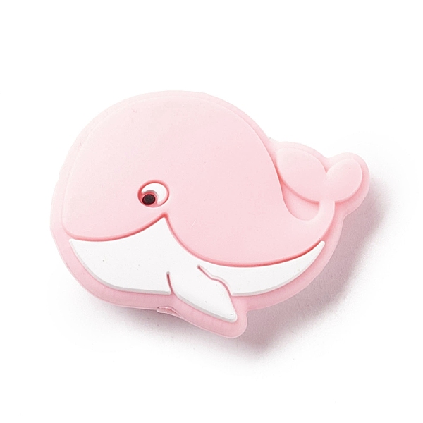 PandaHall Silicone Focal Beads, Baby Chew Teething Beads, Whale, Pink, 21.5x30x9.5mm, Hole: 2mm Silicone Fish Pink
PandaHall Silicone Focal Beads, Baby Chew Teething Beads, Whale, Pink, 21.5x30x9.5mm, Hole: 2mm Silicone Fish Pink