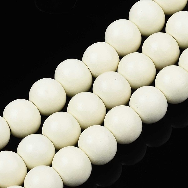 PandaHall Painted Natural Wood Beads Strands, Round, Floral White, 10x8~9mm, Hole: 2~3mm, about 41~42pcs/strand, 13.98 inch~14.61 inch...
PandaHall Painted Natural Wood Beads Strands, Round, Floral White, 10x8~9mm, Hole: 2~3mm, about 41~42pcs/strand, 13.98 inch~14.61 inch...