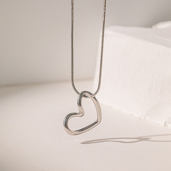 PandaHall 304 Stainless Steel Pendant Necklaces, Snake Chains, Heart, Stainless Steel Color, 15.98 inch(40.6cm) 304 Stainless Steel Heart
PandaHall 304 Stainless Steel Pendant Necklaces, Snake Chains, Heart, Stainless Steel Color, 15.98 inch(40.6cm) 304 Stainless Steel Heart