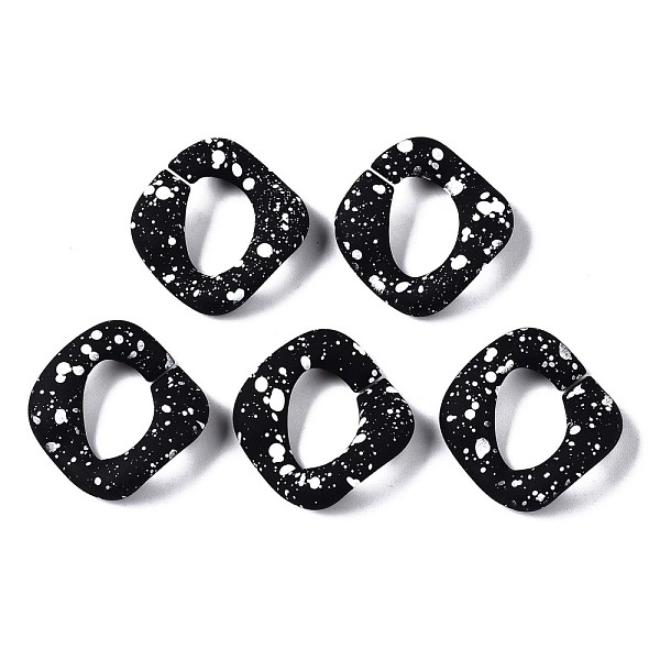 PandaHall Spray Painted CCB Plastic Linking Rings, Quick Link Connectors, for Jewelry Chain Making, Twist, Black, 32x30x7mm, Inner Diameter...
PandaHall Spray Painted CCB Plastic Linking Rings, Quick Link Connectors, for Jewelry Chain Making, Twist, Black, 32x30x7mm, Inner Diameter...