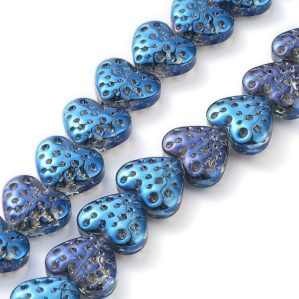 PandaHall Electroplate Transparent Glass Beads Strands, Heart, Blue, 15x13mm, Hole: 1.2mm, about 50pcs/strand, 25.59''(65cm) Glass Heart...
PandaHall Electroplate Transparent Glass Beads Strands, Heart, Blue, 15x13mm, Hole: 1.2mm, about 50pcs/strand, 25.59''(65cm) Glass Heart...