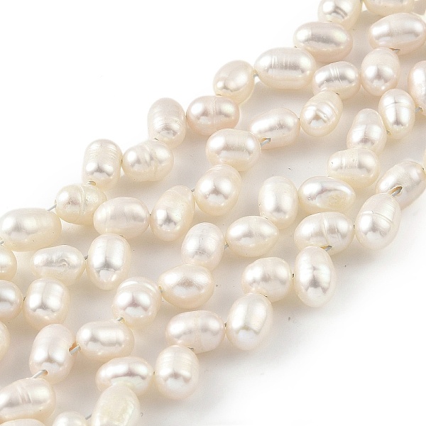 PandaHall Natural Cultured Freshwater Pearl Beads Strands, Top Drilled, Rice, Old Lace, 5~6mm, Hole: 0.5mm, about 35pcs/strand, 7.87 inch...
PandaHall Natural Cultured Freshwater Pearl Beads Strands, Top Drilled, Rice, Old Lace, 5~6mm, Hole: 0.5mm, about 35pcs/strand, 7.87 inch...