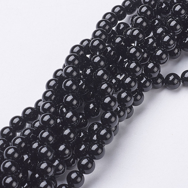 PandaHall Natural Black Onyx Round Beads Strands, Grade A, Dyed, Black, 6mm, Hole: 1mm, about 63pcs/strand, 15.5 inch Black Onyx Round Black
PandaHall Natural Black Onyx Round Beads Strands, Grade A, Dyed, Black, 6mm, Hole: 1mm, about 63pcs/strand, 15.5 inch Black Onyx Round Black