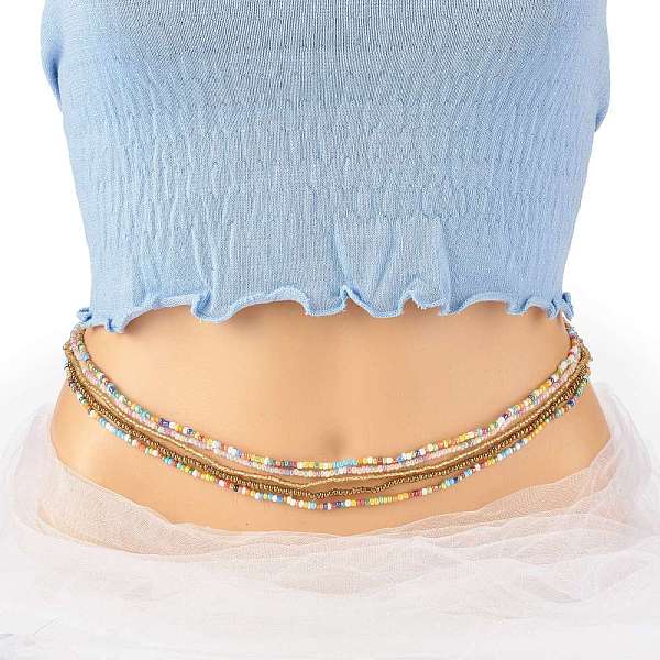 PandaHall Summer Jewelry Waist Bead, Body Chain, Seed Beaded Belly Chain, Bikini Jewelry for Woman Girl, Mixed Color, 31.5 inch(80cm) Glass..., Multicolor
PandaHall Summer Jewelry Waist Bead, Body Chain, Seed Beaded Belly Chain, Bikini Jewelry for Woman Girl, Mixed Color, 31.5 inch(80cm) Glass..., Multicolor