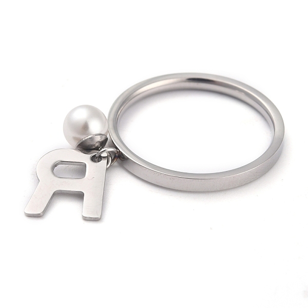PandaHall Dual-use Items, 304 Stainless Steel Finger Rings or Pendants, with Plastic Round Beads, Stainless Steel Color, White, Letter.R, US...
PandaHall Dual-use Items, 304 Stainless Steel Finger Rings or Pendants, with Plastic Round Beads, Stainless Steel Color, White, Letter.R, US...