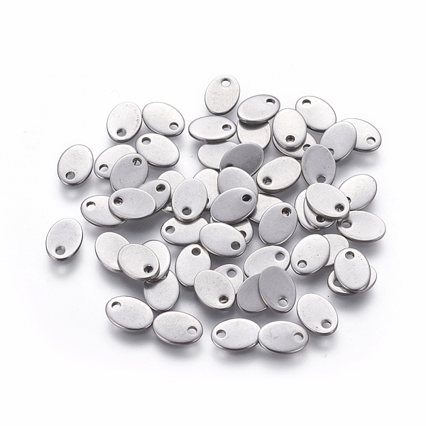 PandaHall 304 Stainless Steel Charms, Stamping Blank Tag, Oval, Stainless Steel Color, 7x5x0.9mm, Hole: 1mm 304 Stainless Steel Oval
PandaHall 304 Stainless Steel Charms, Stamping Blank Tag, Oval, Stainless Steel Color, 7x5x0.9mm, Hole: 1mm 304 Stainless Steel Oval