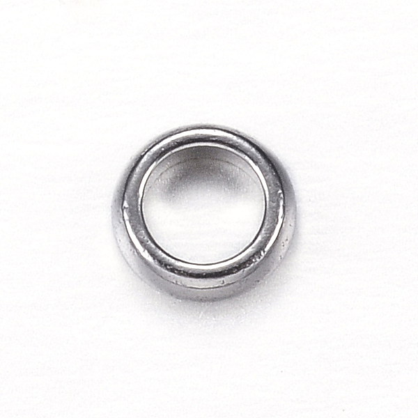 PandaHall 304 Stainless Steel Beads, Ring, Stainless Steel Color, 4.5x1.5mm, Hole: 3mm 304 Stainless Steel Ring
PandaHall 304 Stainless Steel Beads, Ring, Stainless Steel Color, 4.5x1.5mm, Hole: 3mm 304 Stainless Steel Ring