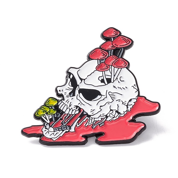 PandaHall Skull with Mushroom Enamel Pin, Outdoor Alloy Brooch for Backpack Clothes, Electrophoresis Black, Colorful, 31.5x34x1mm...
PandaHall Skull with Mushroom Enamel Pin, Outdoor Alloy Brooch for Backpack Clothes, Electrophoresis Black, Colorful, 31.5x34x1mm...