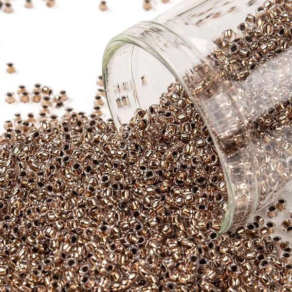 PandaHall TOHO Round Seed Beads, Japanese Seed Beads, (740) Copper Lined Crystal, 15/0, 1.5mm, Hole: 0.7mm, about 3000pcs/bottle, 10g/bottle..., Brown
PandaHall TOHO Round Seed Beads, Japanese Seed Beads, (740) Copper Lined Crystal, 15/0, 1.5mm, Hole: 0.7mm, about 3000pcs/bottle, 10g/bottle..., Brown