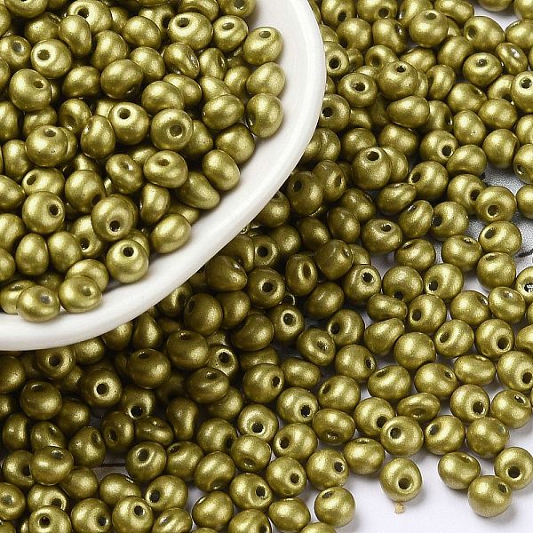 PandaHall 6/0 Glass Seed Beads, Opaque Colours Luster, Teardrop, Olive Drab, 4~5x4~4.5x3~4mm, Hole: 0.8~0.9mm, about 5625pcs/pound Glass...
PandaHall 6/0 Glass Seed Beads, Opaque Colours Luster, Teardrop, Olive Drab, 4~5x4~4.5x3~4mm, Hole: 0.8~0.9mm, about 5625pcs/pound Glass...