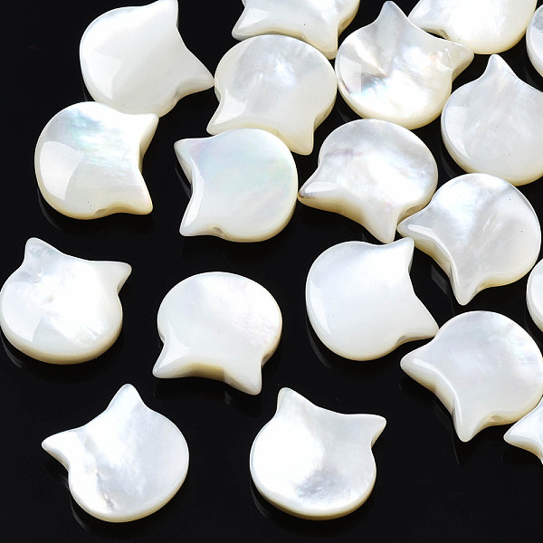 PandaHall Natural White Shell Beads, Cat, 10x10x4mm, Hole: 0.8mm White Shell Cat Shape
PandaHall Natural White Shell Beads, Cat, 10x10x4mm, Hole: 0.8mm White Shell Cat Shape