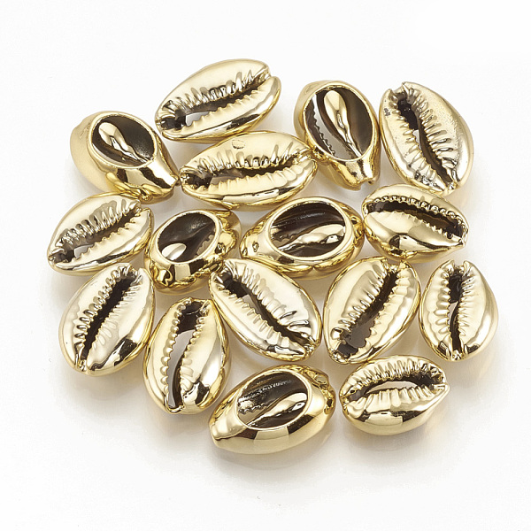 PandaHall Electroplated Sea Shell Beads, Undrilled/No Hole Beads, Cowrie Shells, Gold, 15~18x10~12x6~7mm Other Sea Shell Shell Shape Gold
PandaHall Electroplated Sea Shell Beads, Undrilled/No Hole Beads, Cowrie Shells, Gold, 15~18x10~12x6~7mm Other Sea Shell Shell Shape Gold
