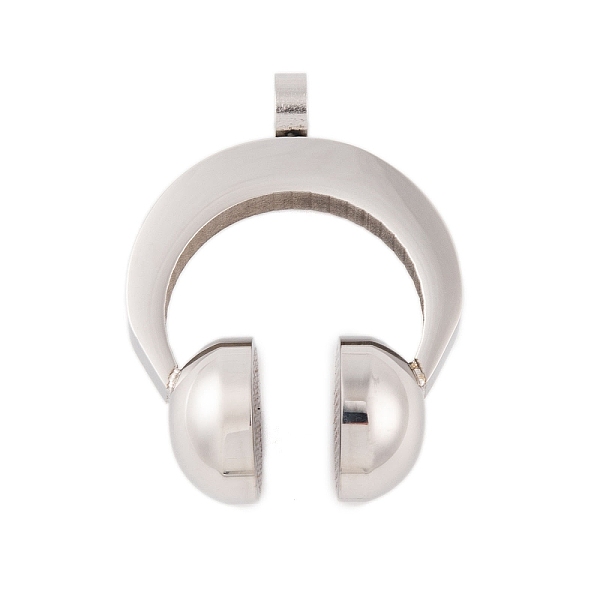 PandaHall 304 Stainless Steel Pendants, Headset Charm, Stainless Steel Color, 33~36x26.5x13mm, Hole: 4.5mm 304 Stainless Steel Others
PandaHall 304 Stainless Steel Pendants, Headset Charm, Stainless Steel Color, 33~36x26.5x13mm, Hole: 4.5mm 304 Stainless Steel Others