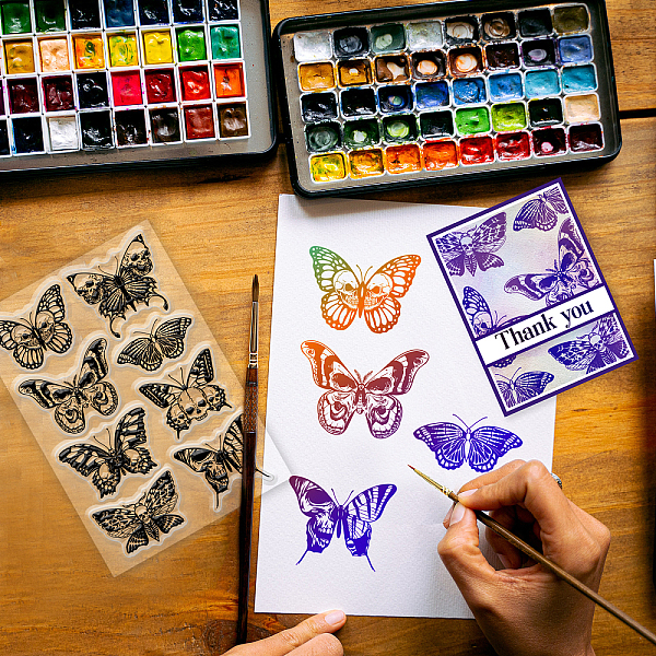PandaHall Custom PVC Plastic Clear Stamps, for DIY Scrapbooking, Photo Album Decorative, Cards Making, Butterfly Pattern, 160x110x3mm...
PandaHall Custom PVC Plastic Clear Stamps, for DIY Scrapbooking, Photo Album Decorative, Cards Making, Butterfly Pattern, 160x110x3mm...