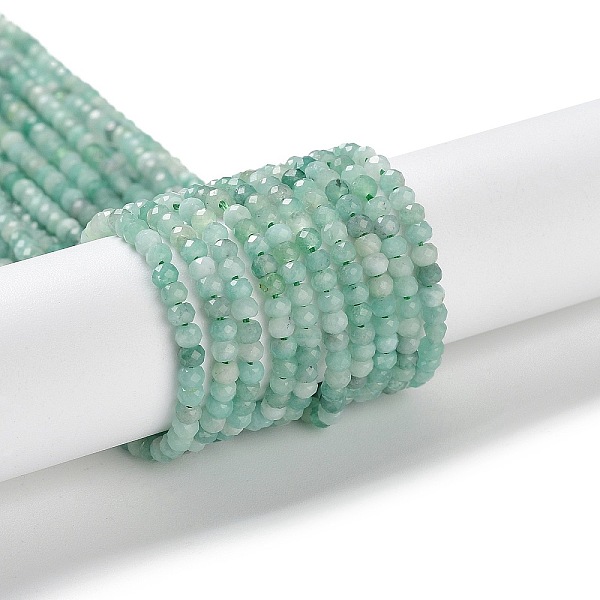 PandaHall Natural Emerald Beads Strands, Rondelle, Faceted, Grade AAA, 3x2mm, Hole: 0.6mm, about 175~177pcs/strand, 15.28''(38.8cm) Emerald...
PandaHall Natural Emerald Beads Strands, Rondelle, Faceted, Grade AAA, 3x2mm, Hole: 0.6mm, about 175~177pcs/strand, 15.28''(38.8cm) Emerald...