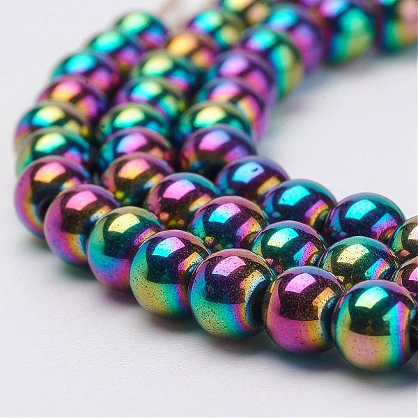 PandaHall Electroplate Magnetic Synthetic Hematite Strands, Round, Grade A, Multi-color Plated, 5mm, Hole: 1mm, about 100pcs/strand, 16.33...
PandaHall Electroplate Magnetic Synthetic Hematite Strands, Round, Grade A, Multi-color Plated, 5mm, Hole: 1mm, about 100pcs/strand, 16.33...