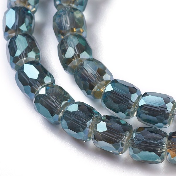 PandaHall Electroplate Glass Beads, Full Rainbow Plated, Faceted Barrel, Dark Slate Gray, 10x10mm, Hole: 1mm Glass Barrel
PandaHall Electroplate Glass Beads, Full Rainbow Plated, Faceted Barrel, Dark Slate Gray, 10x10mm, Hole: 1mm Glass Barrel