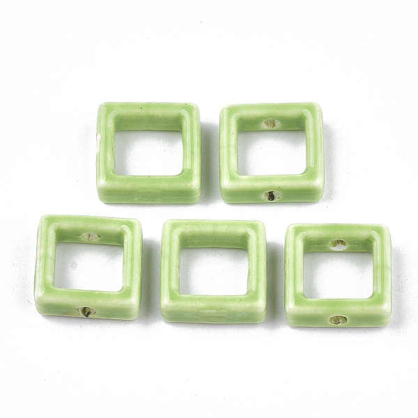 PandaHall Handmade Porcelain Bead Frames, Bright Glazed Porcelain, Square, Light Green, 15.5~16x15.5x5.5mm, Hole: 2mm Porcelain Square Green
PandaHall Handmade Porcelain Bead Frames, Bright Glazed Porcelain, Square, Light Green, 15.5~16x15.5x5.5mm, Hole: 2mm Porcelain Square Green