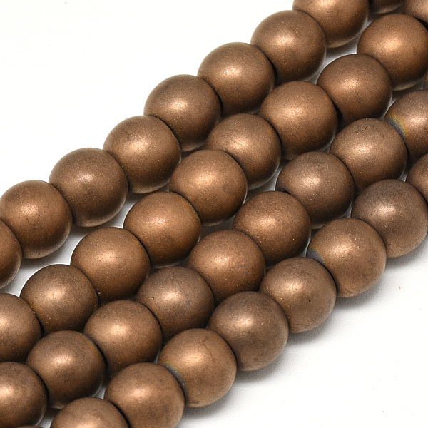 PandaHall Electroplate Non-magnetic Synthetic Hematite Beads Strands, Matte Style, Round, Copper Plated, 6x5.5mm, Hole: 2mm, about...
PandaHall Electroplate Non-magnetic Synthetic Hematite Beads Strands, Matte Style, Round, Copper Plated, 6x5.5mm, Hole: 2mm, about...
