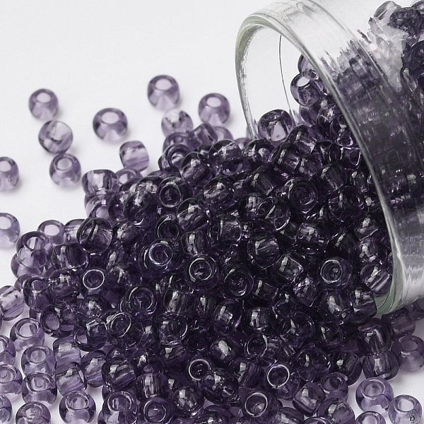 PandaHall TOHO Round Seed Beads, Japanese Seed Beads, (19) Transparent Sugar Plum, 8/0, 3mm, Hole: 1mm, about 220pcs/10g Glass Purple
PandaHall TOHO Round Seed Beads, Japanese Seed Beads, (19) Transparent Sugar Plum, 8/0, 3mm, Hole: 1mm, about 220pcs/10g Glass Purple