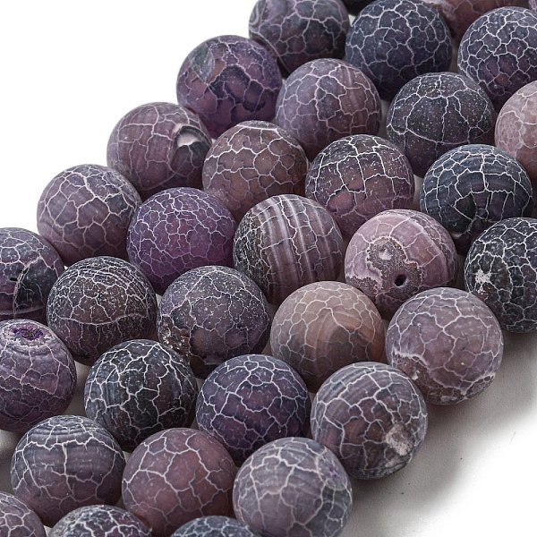 PandaHall Natural Weathered Agate Beads Strands, Round, Dyed & Heated, Thistle, 12mm, Hole: 1.6mm, about 31pcs/strand, 14.76''(37.5cm)..., Purple
PandaHall Natural Weathered Agate Beads Strands, Round, Dyed & Heated, Thistle, 12mm, Hole: 1.6mm, about 31pcs/strand, 14.76''(37.5cm)..., Purple