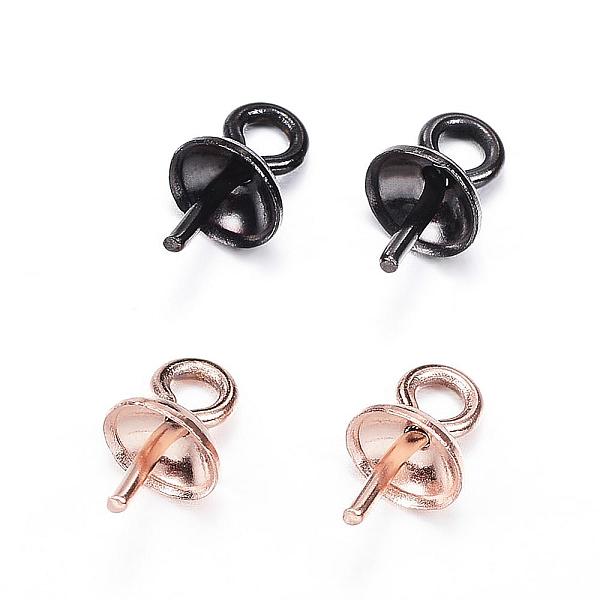 PandaHall 304 Stainless Steel Cup Pearl Peg Bails Pin Pendants, For Half Drilled Beads, Mixed Color, 7x4mm, Hole: 1.5mm, Pin: 0.8mm 304...
PandaHall 304 Stainless Steel Cup Pearl Peg Bails Pin Pendants, For Half Drilled Beads, Mixed Color, 7x4mm, Hole: 1.5mm, Pin: 0.8mm 304...