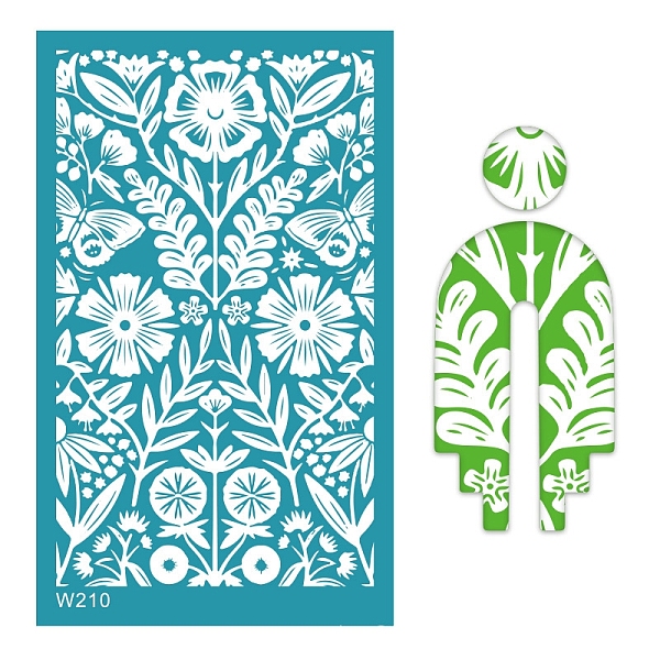 PandaHall Polyester Silk Screen Printing Stencil, Reusable Polymer Clay Silkscreen Tool, for DIY Polymer Clay Earrings Making, Leaf..., Cyan
PandaHall Polyester Silk Screen Printing Stencil, Reusable Polymer Clay Silkscreen Tool, for DIY Polymer Clay Earrings Making, Leaf..., Cyan