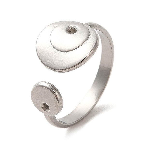 PandaHall 304 Stainless Steel Open Cuff Ring, Stainless Steel Color, US Size 7(17.3mm) 304 Stainless Steel
PandaHall 304 Stainless Steel Open Cuff Ring, Stainless Steel Color, US Size 7(17.3mm) 304 Stainless Steel