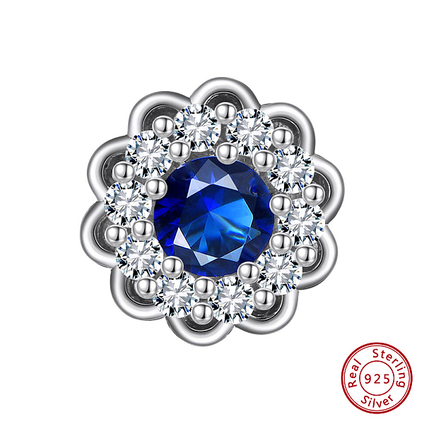 PandaHall Rhodium Plated 925 Sterling Silver Beads, with Blue Cubic Zirconia, Flower, Real Platinum Plated, 10.5x6.5mm, Hole: 1.2mm Sterling...
PandaHall Rhodium Plated 925 Sterling Silver Beads, with Blue Cubic Zirconia, Flower, Real Platinum Plated, 10.5x6.5mm, Hole: 1.2mm Sterling...